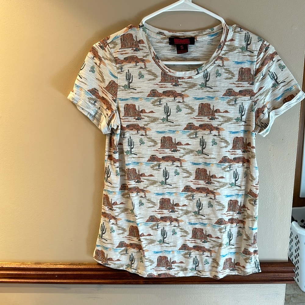 Women’s rock and roll denim top